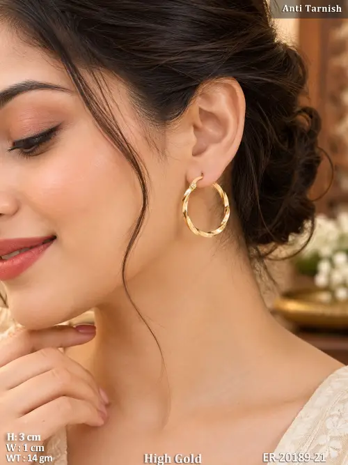 Spiral Hoop Earrings for Women