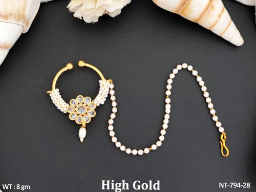 Antique Jewellery High Gold Fancy Designer Antique Nath