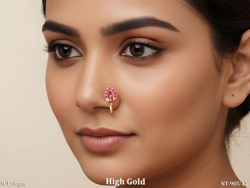 Designer Antique Full Stone Nath for Women
