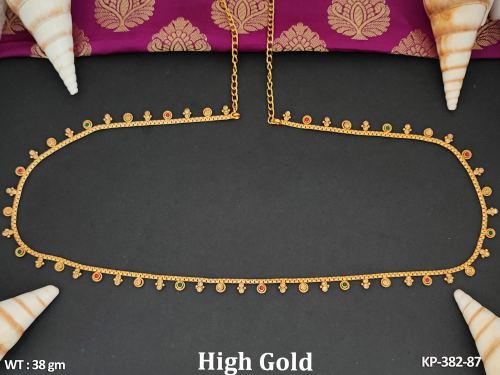 Antique Jewellery Trendy Design High Gold Polish Antique Kamar Patta 