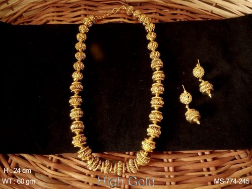 High golden artificial antique beads traditional mala