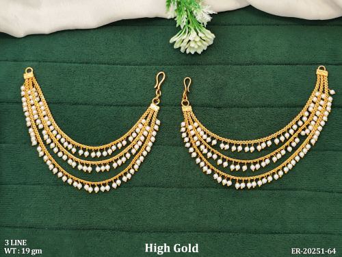 Royal Earrings with Pearls, photo 2 of 3