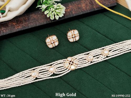 Short Ethnic Necklace Set with Pearls, photo 2 of 2