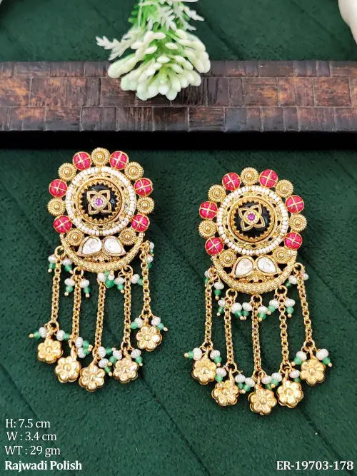 Charm Stone-Studded Earrings for Women