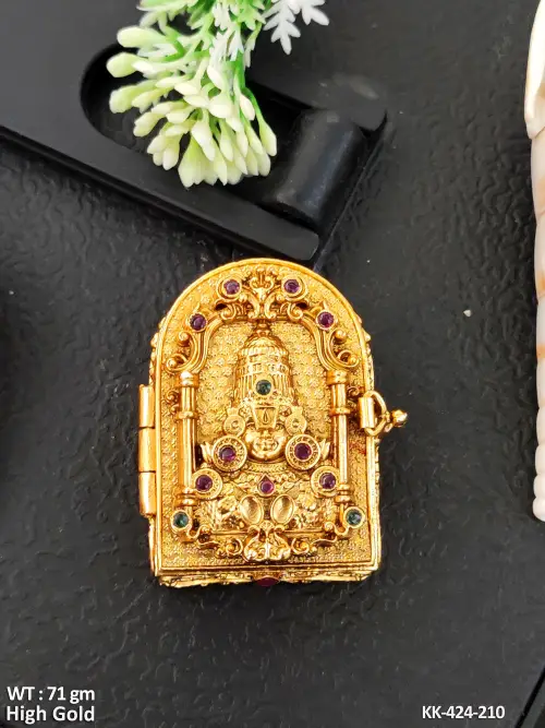 Traditional Tirupati Balaji Kumkum Sindoor Box