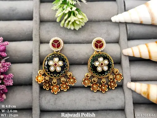 Rajwadi Finish Earrings for Women