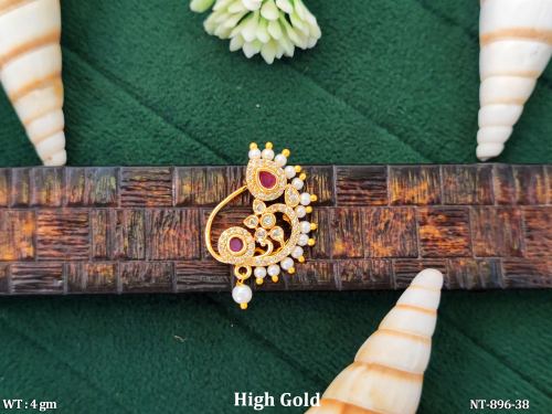 Traditional Antique Nath Fancy Designer Nose Ring