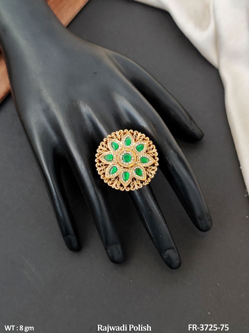 Royal Rajwadi Polish Statement Finger Ring