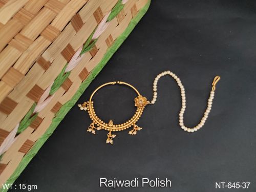 South Indian Nath with Pearls