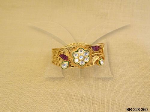 Round Floral Stone-Studded Bracelet for Women, photo 2 of 2