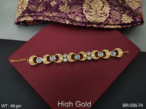 Kundan Bracelet in Grey, photo 10 of 12