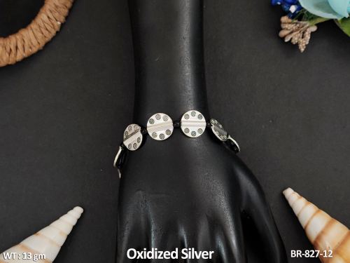 Oxidised Finish Antique Bracelet for Women