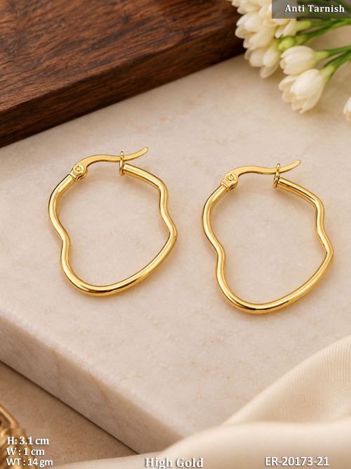 Heart Hoop Earrings for Women, photo 2 of 3