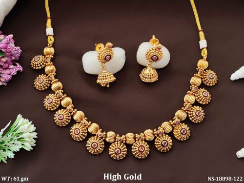 Party Wear Necklace Set with Stone Work