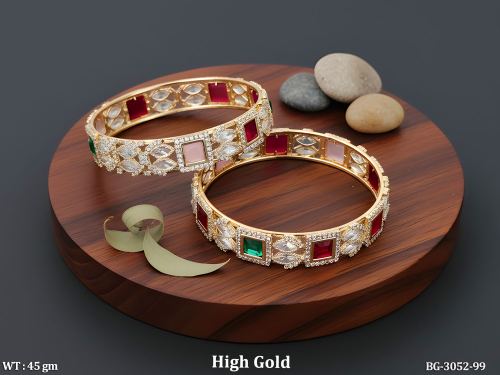 Classic AD Bangles for Women Set of 2