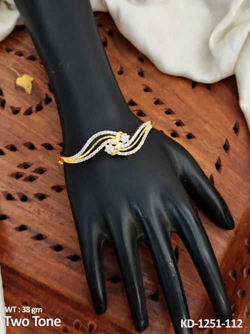 Party Wear Kada with American Diamond Stones