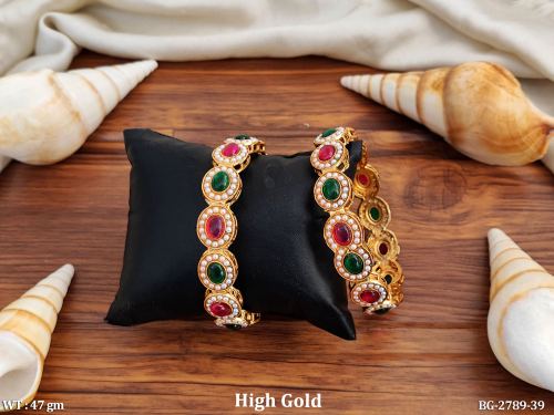 Classic Party Wear Bangles for Women Set of 2