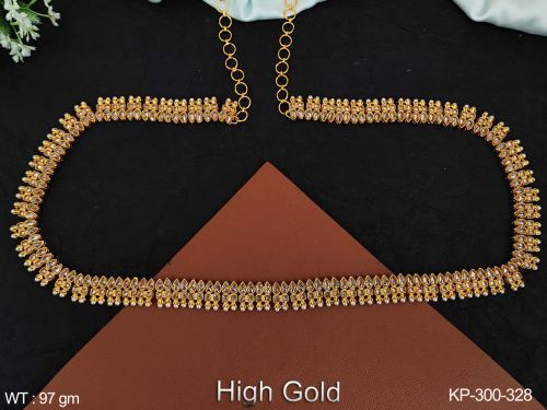 High Gold Polish Fancy Design Style Party wear Beautiful antique Jewlleery Antique Kamaarpatta (Hip Belt)