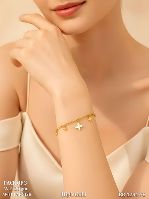 Premium High Gold Anti Tarnish Everyday Wear Bracelet