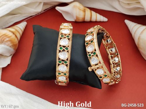 Kundan Stone-Studded Bangles