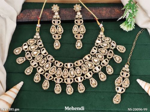 Mehendi Finish Royal Necklace Set for Women, photo 2 of 2