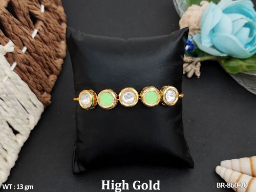 Classic Stone-Studded Bracelet in Parrot Green, photo 6 of 10
