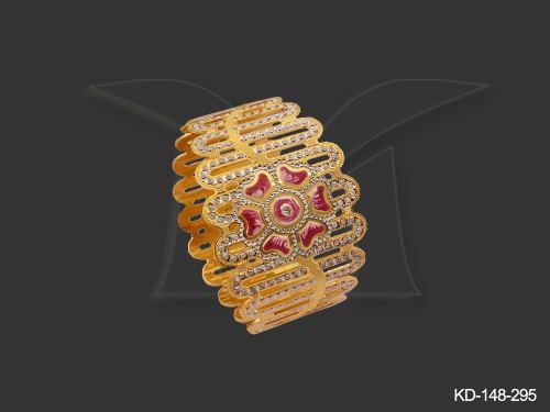 Bridal Two-Tone Finish Kada for Women