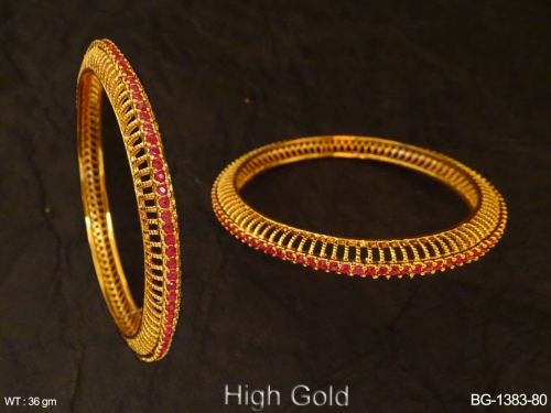 Regal Antique Bangles for Women Set of 2