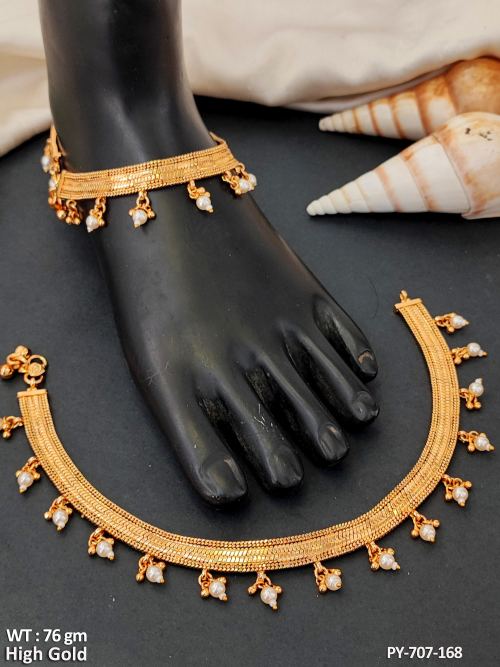 Ethnic High Gold Look Classic Ghungroo Payal