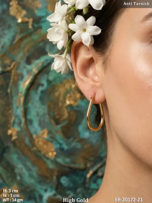 Teardrop Hoop Earrings for Women