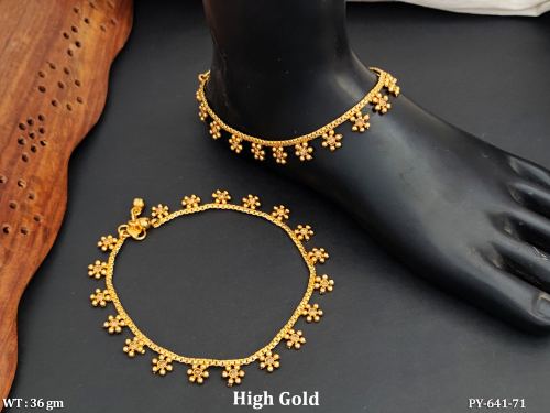 Antique High Gold Design Fancy Style Payal  