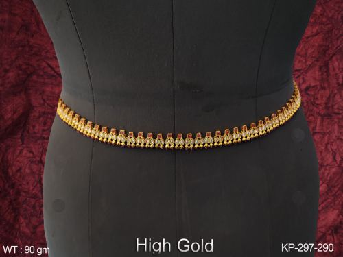 Designer High Gold Polish Fancy Desing Party wear Antique Jewellery Kamarpatta (Hip Belt)