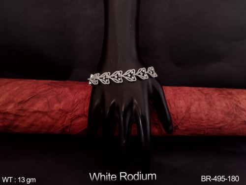 Minimal Bracelet in White Finish for Women