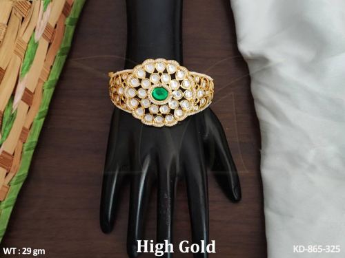 Party Wear Kundan Kada Bracelet for Women