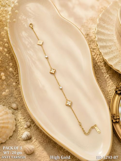 Premium High Gold Butterfly Motif Bracelet