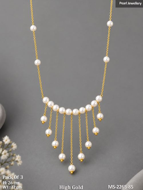 Layered Necklace Set with Pearls, photo 2 of 3