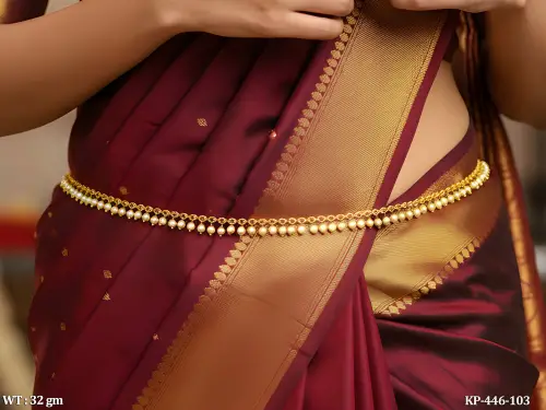 Classic Designer Beads Kamarpatta for Women