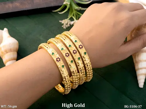 Designer Antique Finish Bangles Set for Women