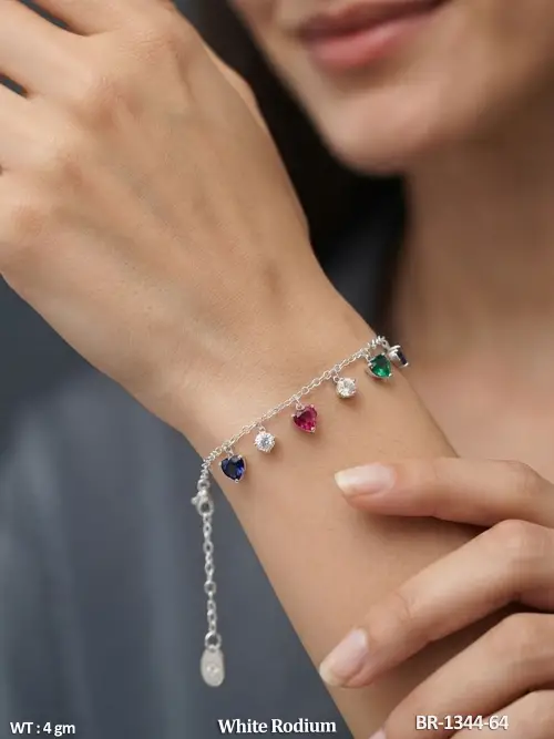 Elegant Multicolor Stone Bracelet for Women