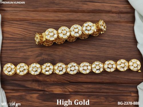 Party Wear Kundan Bangles for Women Set of 2