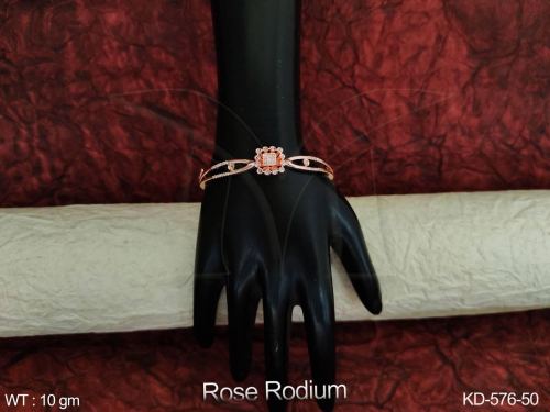 South Indian Kada in Rose Finish for Women