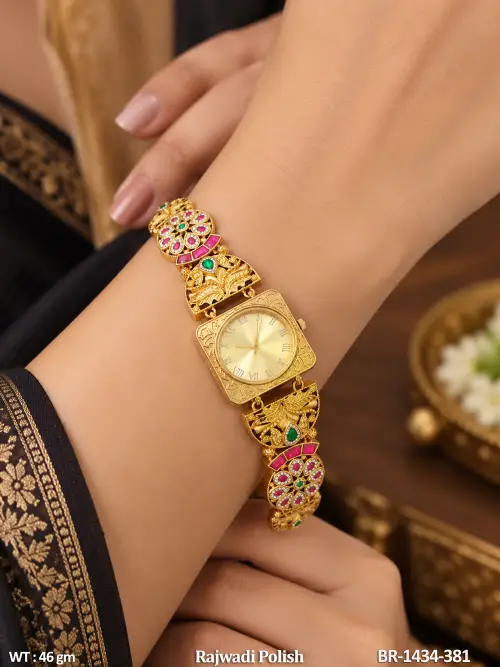 Fancy Rajwadi Polish Designer Bracelet Watch
