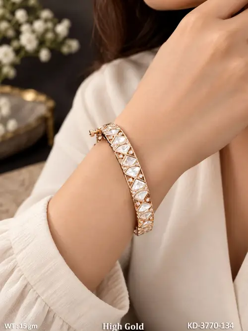 Classic Kundan Diamond Look Designer Kada