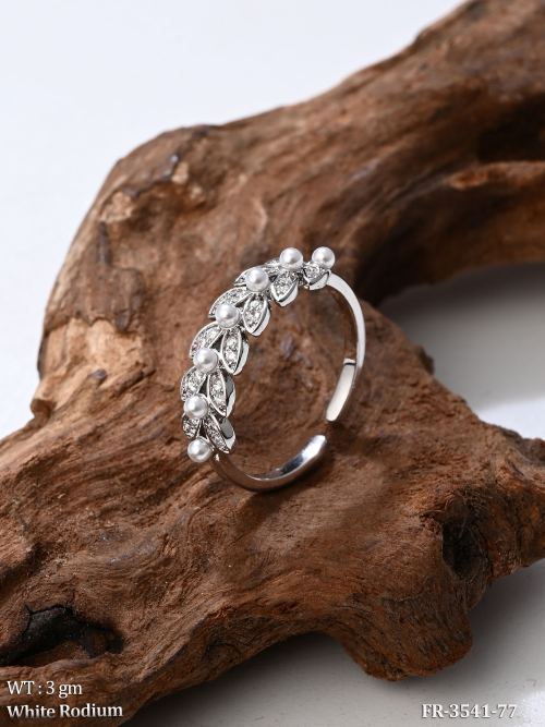 Western Pearl Designer Adjustable Finger Ring