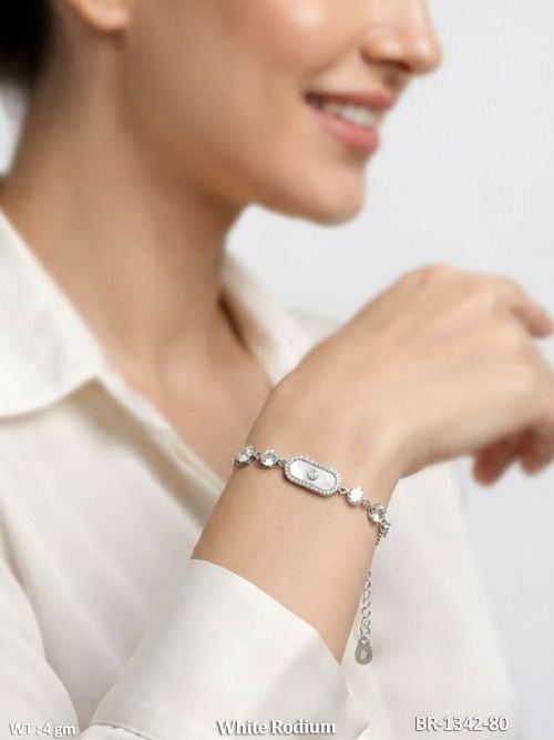 Fancy Designer Oval Stone AD Bracelet