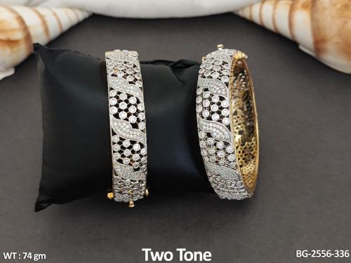 Two-Tone Finish AD Bangles