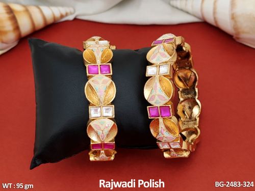Rajwadi Finish Bangle Set for Women