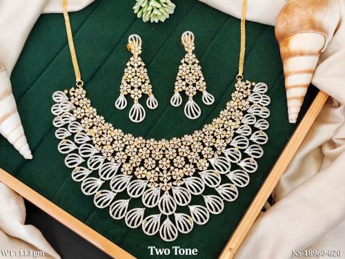 Short CZ Necklace Set for Women, photo 2 of 3