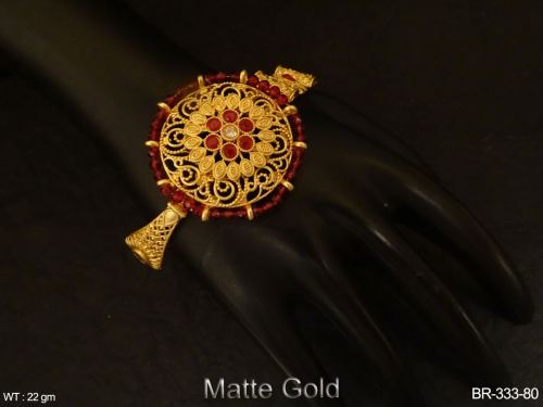 Floral Bracelet in Matte Finish