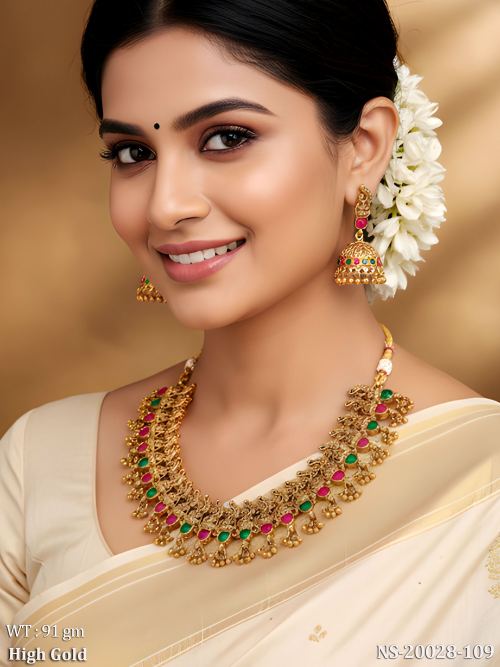 Temple Necklace Set